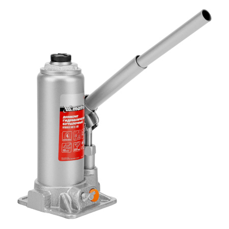 Домкрат гидравлический бутылочный, 4 т, h подъема 194-372 мм, в пластиковом кейсе Matrix цена