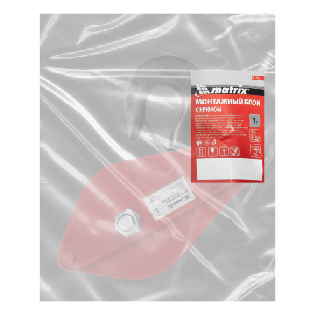 Блок монтажный с крюком, 0.5 т Matrix цена