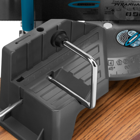 Стусло прецизионное, двухплоскостное, пила 600 мм, две прижимные струбцины, ограничительный упор Gross цена