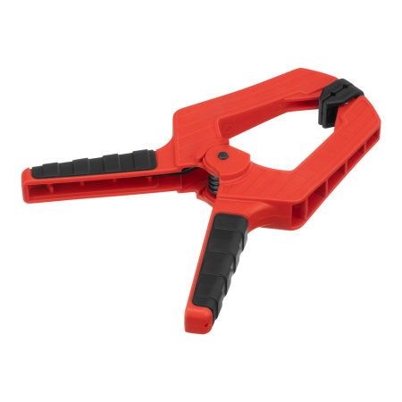 Струбцина клещеобразная 4, усиленная, пластиковый корпус, двухкомпонентные рукоятки, 100 мм Matrix цена