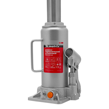 Домкрат гидравлический бутылочный, 10 т, h подъема 230-460 мм Matrix цена