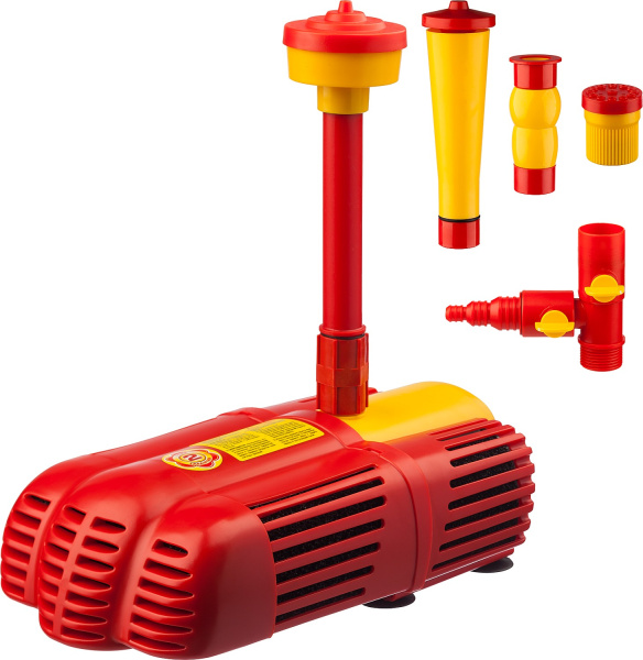 Насос GRINDA фонтанный д/грязной воды, 3 насадки, пропускная способность 3000 л/ч, высота подачи воды 3,4 м, 85 Вт GFP-50-3.4-U