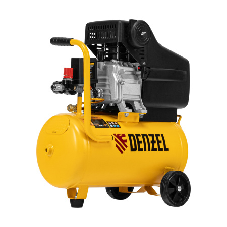 Компрессор воздушный DC1500/24, прямой привод, 1.5 кВт, 24 литра, 220 л/мин Denzel