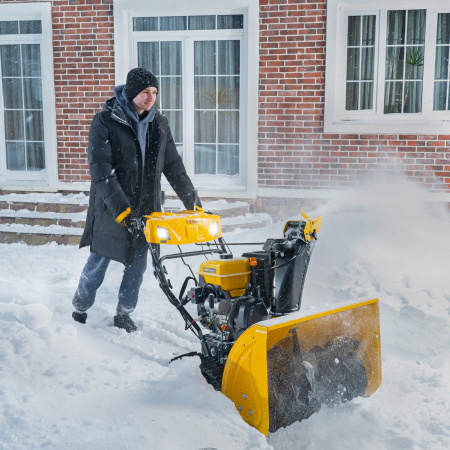 Бензиновая снегоуборочная машина SBL 711DT PRO, 420cc, гусеницы, эл.старт, блок. дифф. Denzel