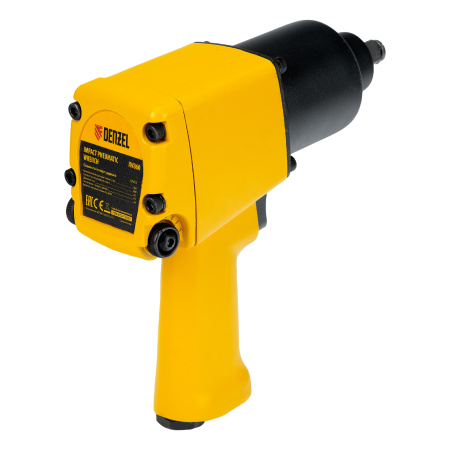Ударный пневмогайковерт IW860+набор головок, 1/2", 7000 об/мин, 868 Нм Denzel цена