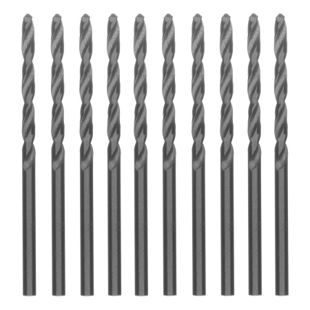 Сверло по металлу, 3 мм, полированное, HSS, 10 шт, цилиндрический хвостовик Matrix
