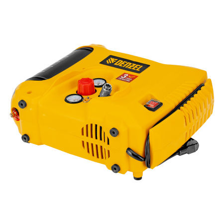 Компрессор воздушный DL1300, 10 бар, 1,3 кВт 180 л/мин 5 л, с набором аксессуаров Denzel