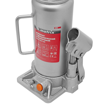 Домкрат гидравлический бутылочный, 10 т, h подъема 230-460 мм Matrix цена