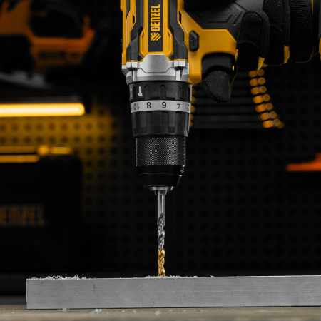 Сверло спиральное по металлу 6 x 93 мм, Р6М5, Golden Tip  Denzel