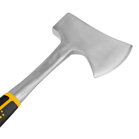 Топор цельнометаллический, 600 г, двухкомпонентная обрезиненная рукоятка, прямой хват Denzel цена