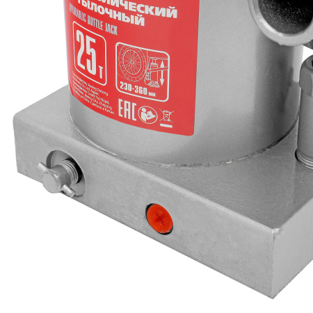 Домкрат гидравлический бутылочный, 25 т, высота подъема 230-360 мм Matrix цена