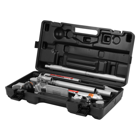 Растяжка гидравлическая, 10 т, набор из 17 предметов, 7 сменных насадок, в пластиковом кейсе Matrix цена