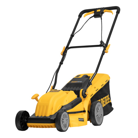 Газонокосилка электрическая GMC-1800, шир. 38см, 1800 Вт, 6 уров., травосб. 35 л Denzel цена