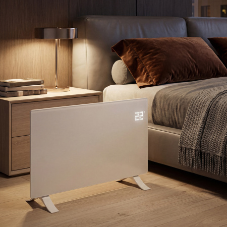 Конвектор электрический OptiPrime-2000, Wi-Fi, тачскрин, цифровой термостат, 2000 Вт Denzel