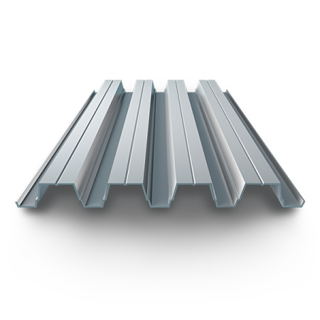 Профнастил оцинкованный Н75 0.9x750x6000