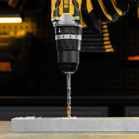 Сверло спиральное по металлу 7,0 x 109 мм, Р6М5, Golden Tip  Denzel