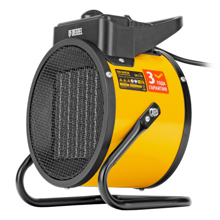 Тепловая пушка, керамический нагреватель (тепловентилятор) DHC 3-150, 230 В, 0.025/1.5/3 кВт Denzel