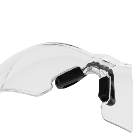 Очки защитные открытые, поликарбонатные, прозрачная линза, 2х комп.дужки Denzel цена