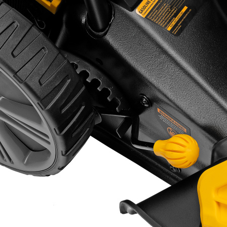 Газонокосилка бензиновая GLD-460SP, 146 куб.см, ширина 46 см, привод 7 уровней, травосборник 50 л Denzel цена