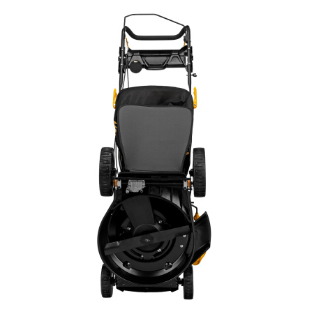 Газонокосилка бензиновая GLD-460SP, 146 куб.см, ширина 46 см, привод 7 уровней, травосборник 50 л Denzel цена