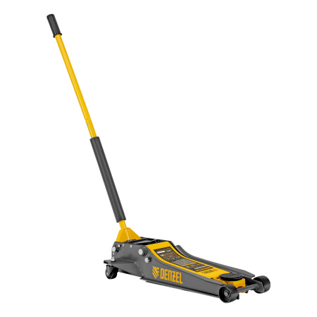 Домкрат гидравлический подкатной, 3 т, 85-610 мм, быстрый подъем, низ. подхват, проф, SUV Denzel цена