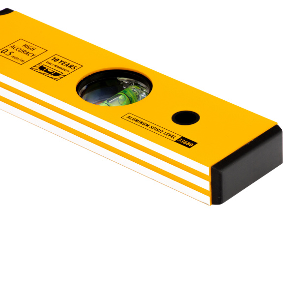 Уровень алюминиевый, 400 мм, фрезерованный, 3 глазка Denzel цена