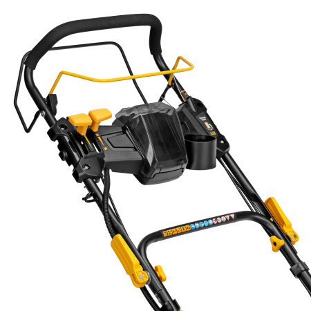 Газонокосилка бензиновая GLD-520SP-VE, 196 см3, ширина 52 см, привод, вариатор, электрический старт, 60 л Denzel цена