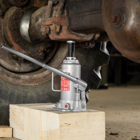 Домкрат гидравлический бутылочный, 12 т, высота подъема 230-465 мм Matrix цена