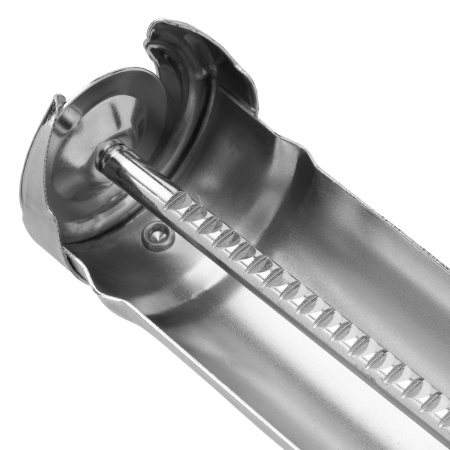 Пистолет для герметика, 310 мл, "полуоткрытый", хромированный, зубчатый шток 7 мм Matrix цена