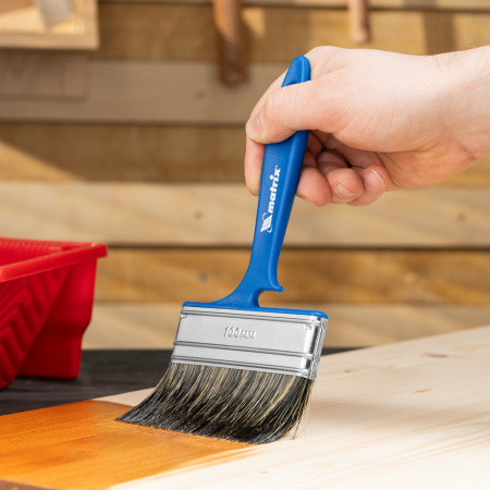 Кисть флейцевая "Водные краски" Color Line 100 x 12 мм Matrix цена