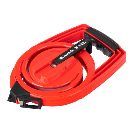 Рулетка геодезическая, 30 м х 12,5 мм, металлическая лента, закрытый корпус Matrix цена