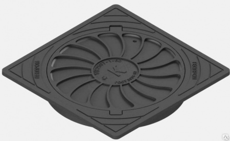 Люк средний (В125) трат.с квадратной крышкой