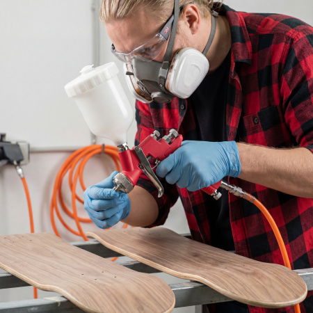 Краскораспылитель HP пневмат. с верхним бачком V= 0,6 л, сопло диаметром 1.7 мм Matrix цена