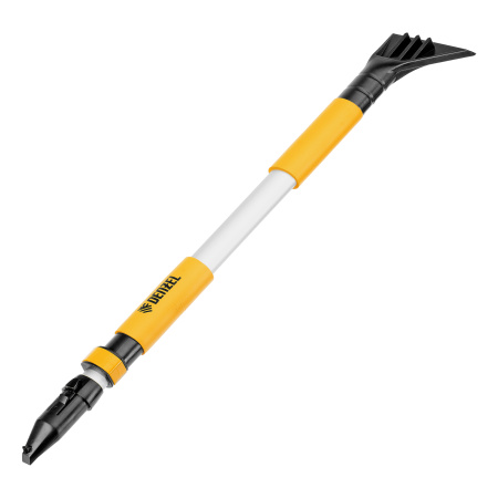 Щетка-сметка со скребком, телескоп, поворотная голова, 750-1120 мм Denzel цена