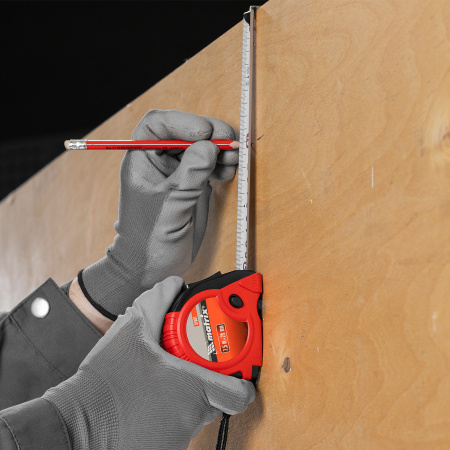 Рулетка Rubber,7,5 м х 25 мм,обрезиненный корпус Matrix цена