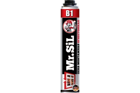 Огнеупорная монтажная пена Mr.SiL В1 профессиональная 750 мл 11005
