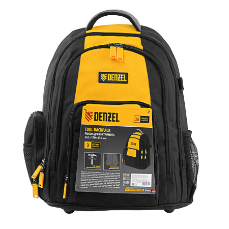 Рюкзак для инструмента, 365х190х430 мм, 3 отделения, 26 карманов Denzel цена