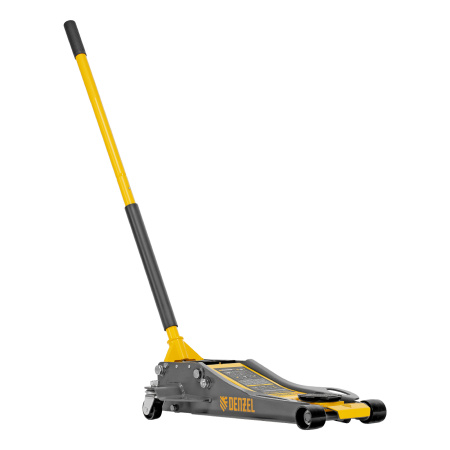 Домкрат гидравлический подкатной, 3 т, 75-500 мм, быстрый подъем, низкий подхват, проф. Denzel цена