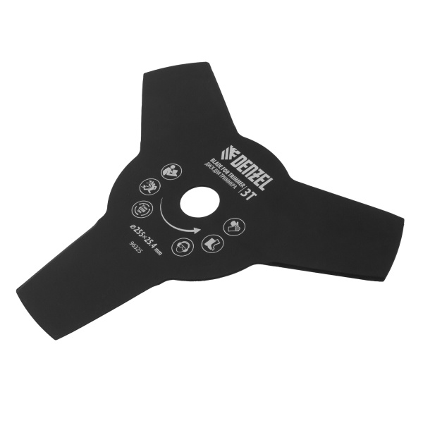 Диск для триммера, 255 х 25.4 мм, толщина 1.6 мм, 3 лезвия Denzel цена