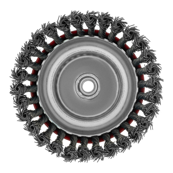 Щетка для УШМ, 150 мм, М14, "чашка", крученая проволока 0.8 мм Matrix