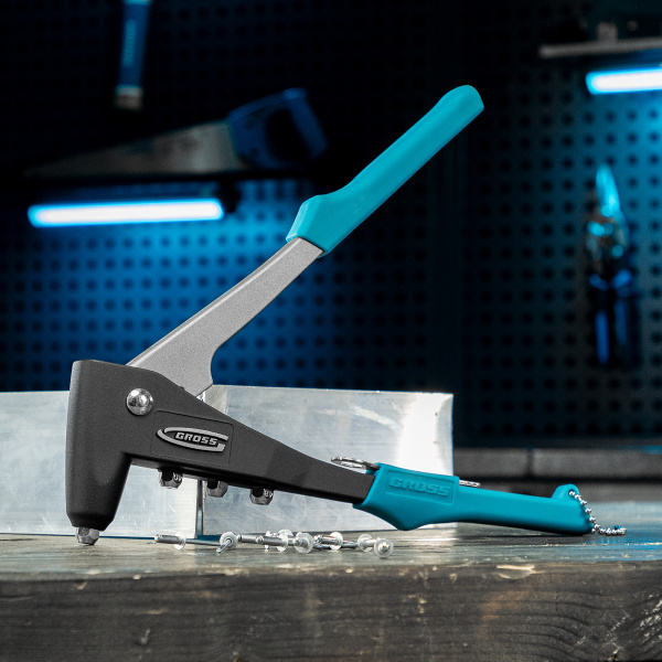 Заклепочник литой, заклепки 2.4-4.8 мм Gross цена