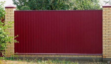 Профнастил С8 вишневый RAL 3005 1200х2000мм