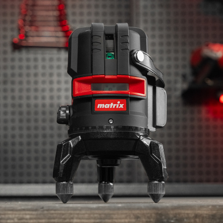 Лазерный уровень ML 06 Green, 30 м, 520 нм, аккумулятор Li 2800 мАч, резьба 5/8" Matrix цена