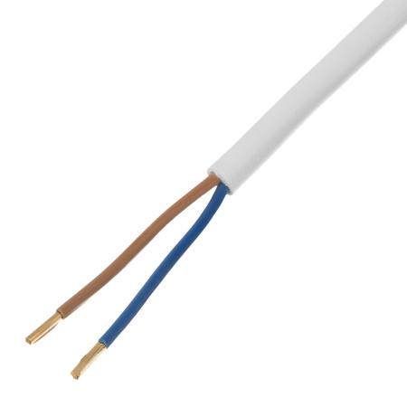 Шнур сетевой Energy Series, ПВС, 3 м, 2 x 1,5 мм, с неразборной вилкой, белый, Denzel цена