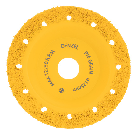 Чашка твёрдосплавная зачистная,125 мм, Плоская, среднее зерно #16// Denzel