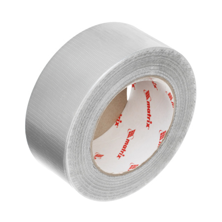 Лента клейкая армированная, влагостойкая, 48 мм х 45 м, серебристая Matrix цена