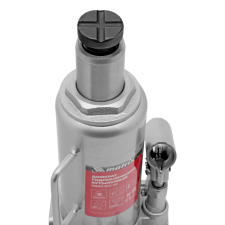 Домкрат гидравлический бутылочный, 10 т, h подъема 230-460 мм Matrix цена