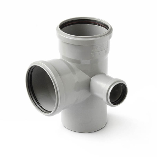 Крестовина двухплоскостная 110х110х50/90 для внутренней канализации правая ПОЛИТЭК