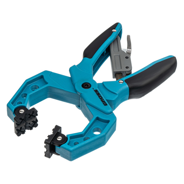 Струбцина клещеобразная 2-1/4, пластиковый корпус, храповой механизм жесткой фиксации, 58 мм Gross цена