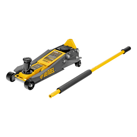 Домкрат гидравлический подкатной, 2/3 т, 98-770 мм, быстрый подъем, низ. подхват, проф, SUV Denzel цена